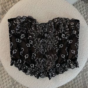 White fox boutique corset top